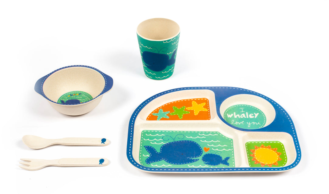 Wally Whale Square Dinner Set