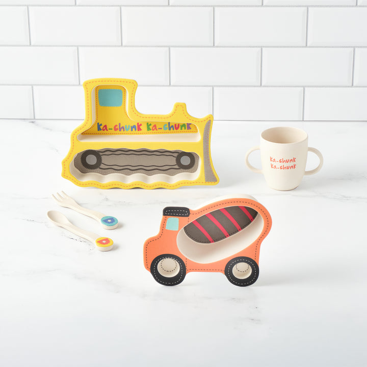 Construction Shaped Dinner Set
